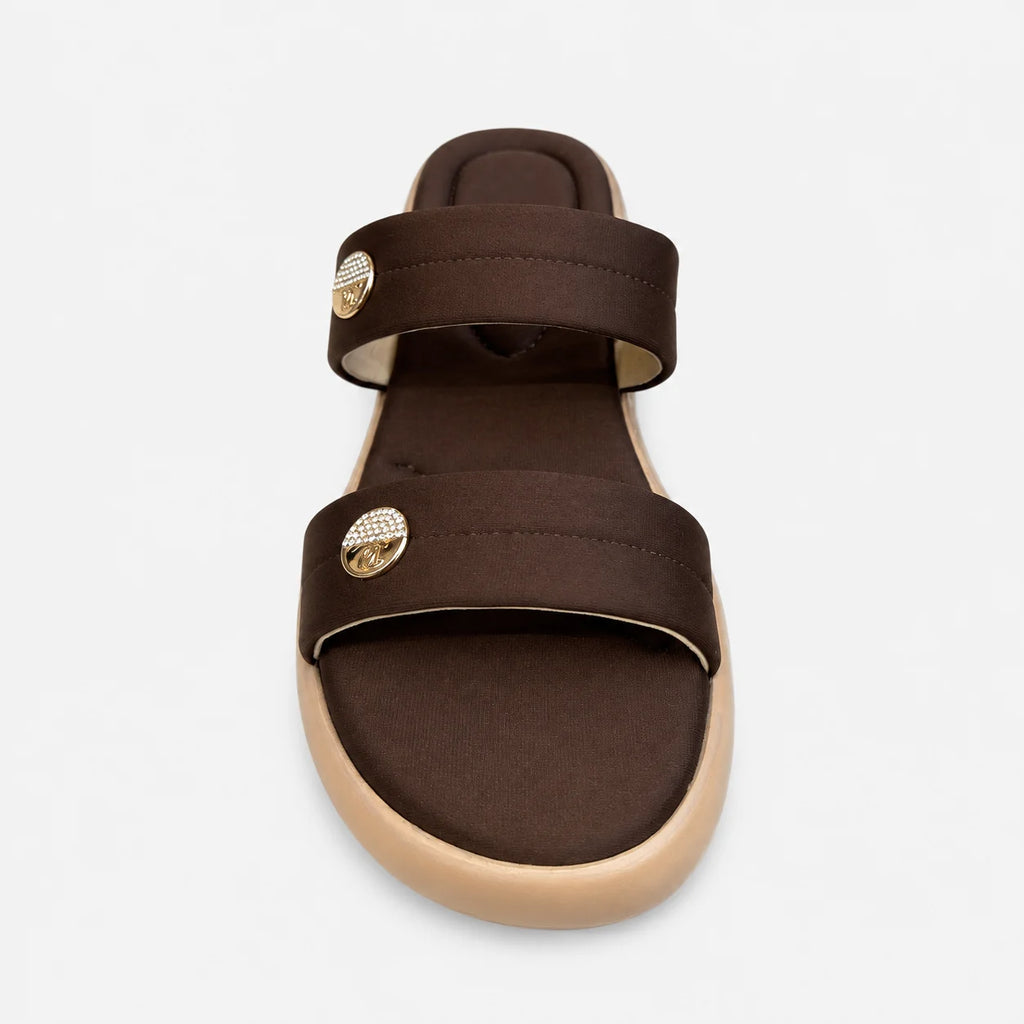 PU Sole Slipper - Brown | 14773