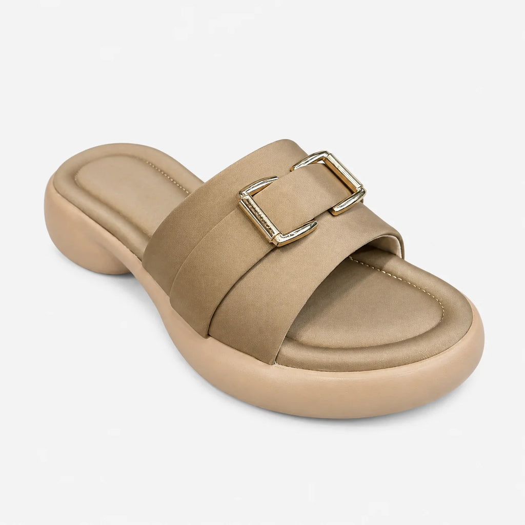 PU Sole Slipper - Brown | 14774