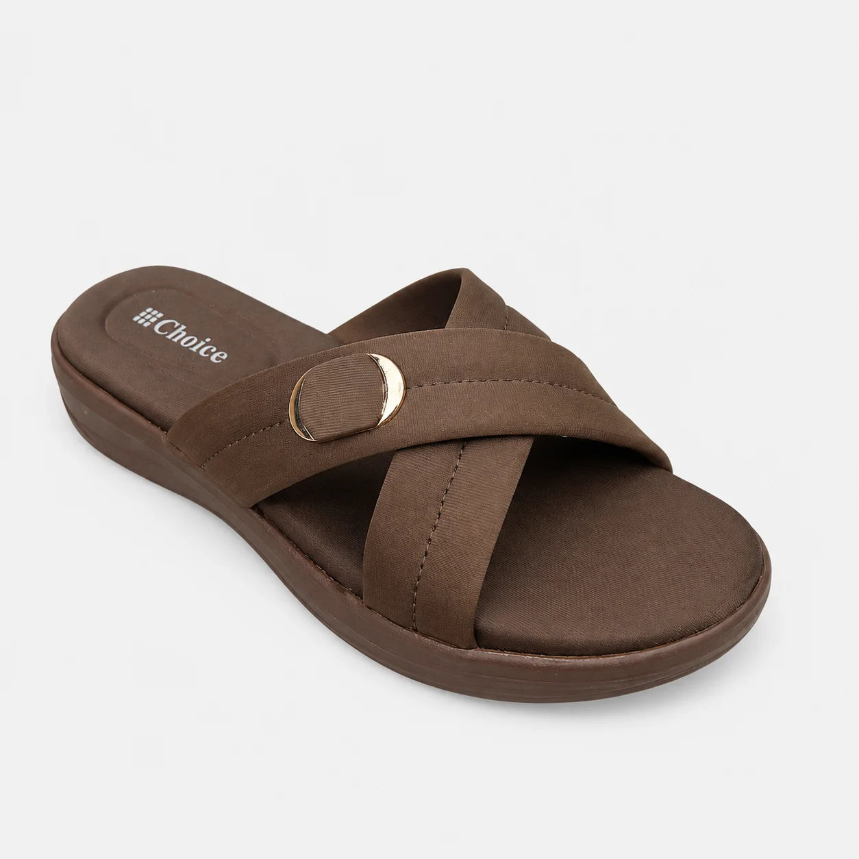 PU Sole Slipper - Brown | 14781