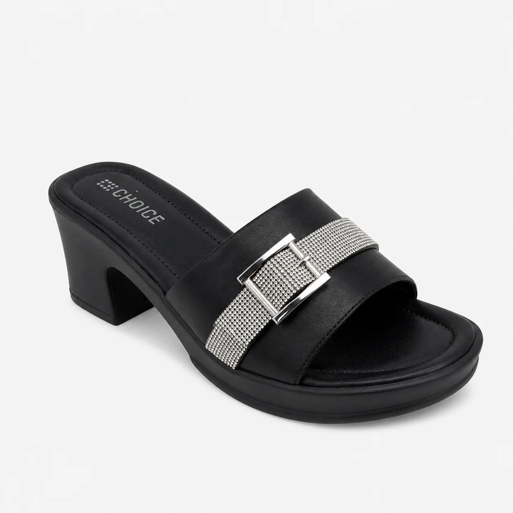 PU Sole Slipper - Black | 14805