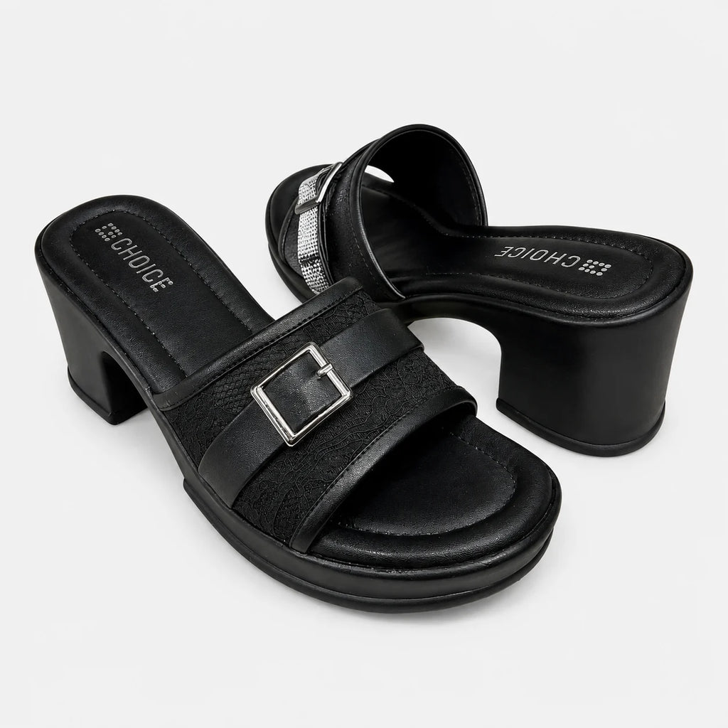 PU Sole Slipper - Black | 14829