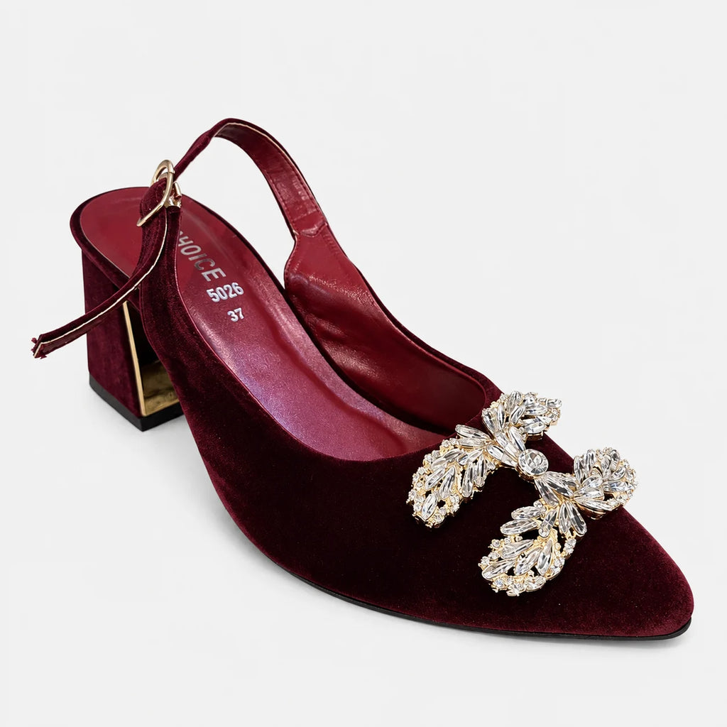 Court Shoes & Pumps - Maroon | 18592