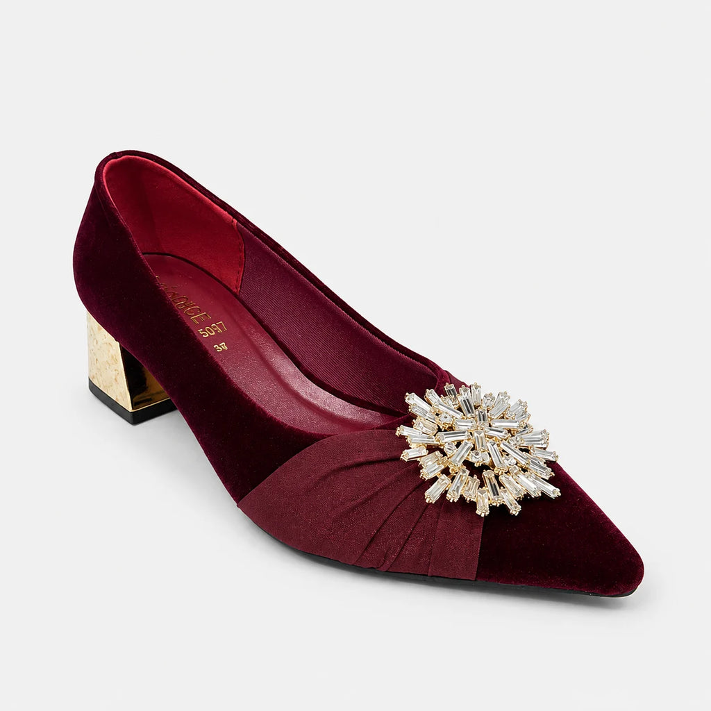 Court Shoes & Pumps - Maroon | 18594