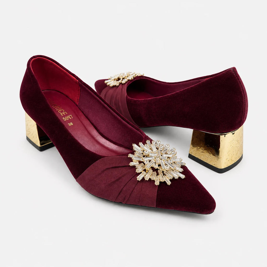 Court Shoes & Pumps - Maroon | 18594