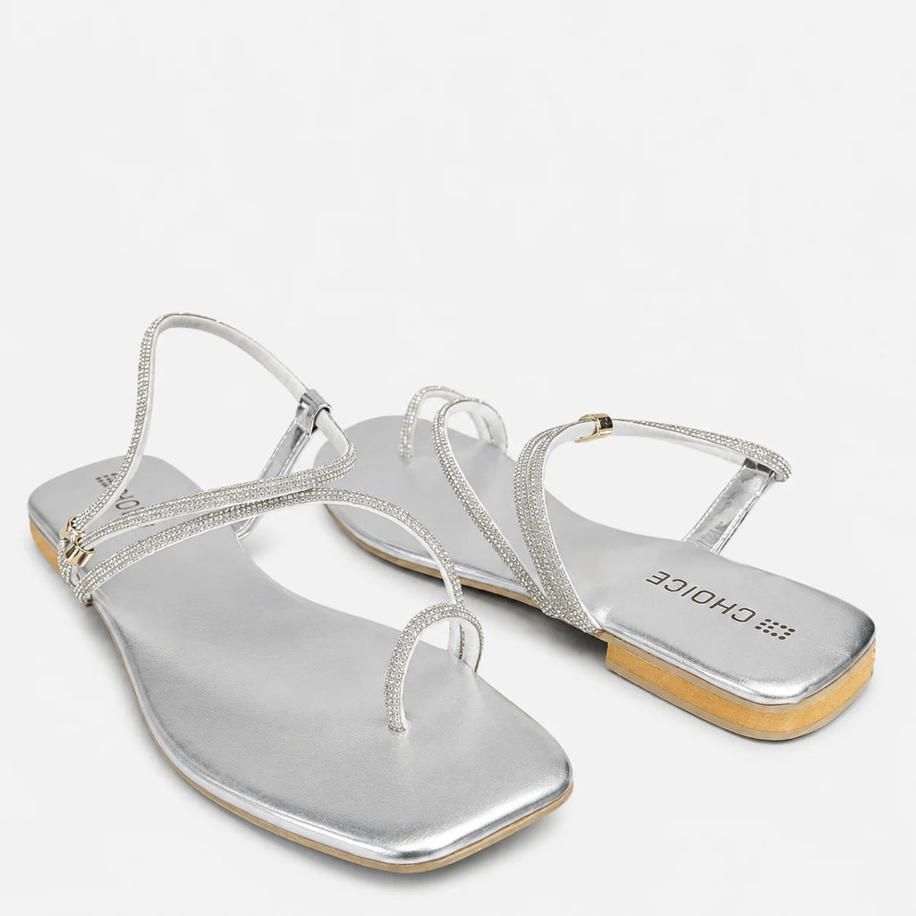 Casual & Fancy Sandal - Silver | 19919