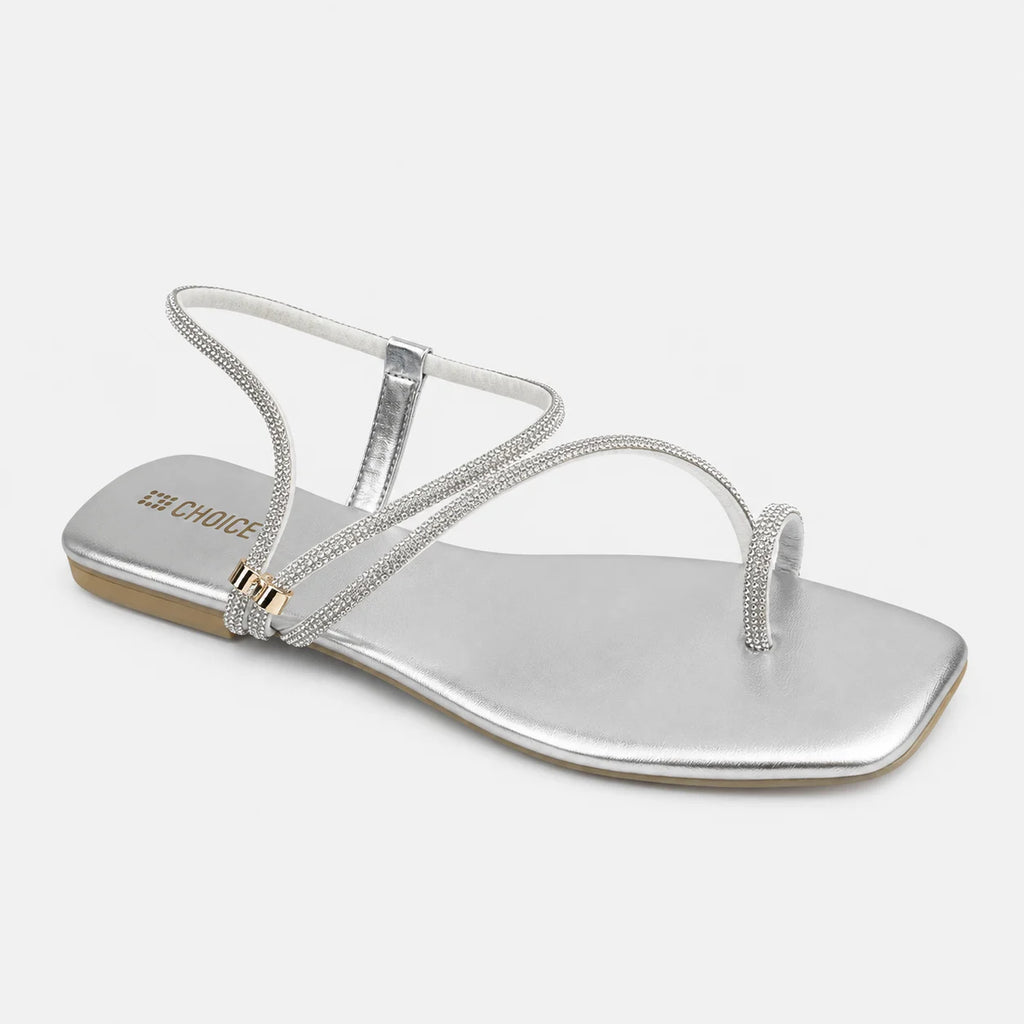 Casual & Fancy Sandal - Silver | 19919