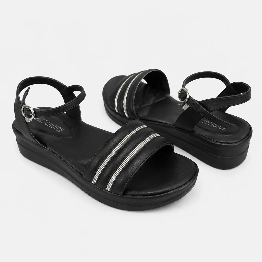 Casual & Fancy Sandal - Black | 19929