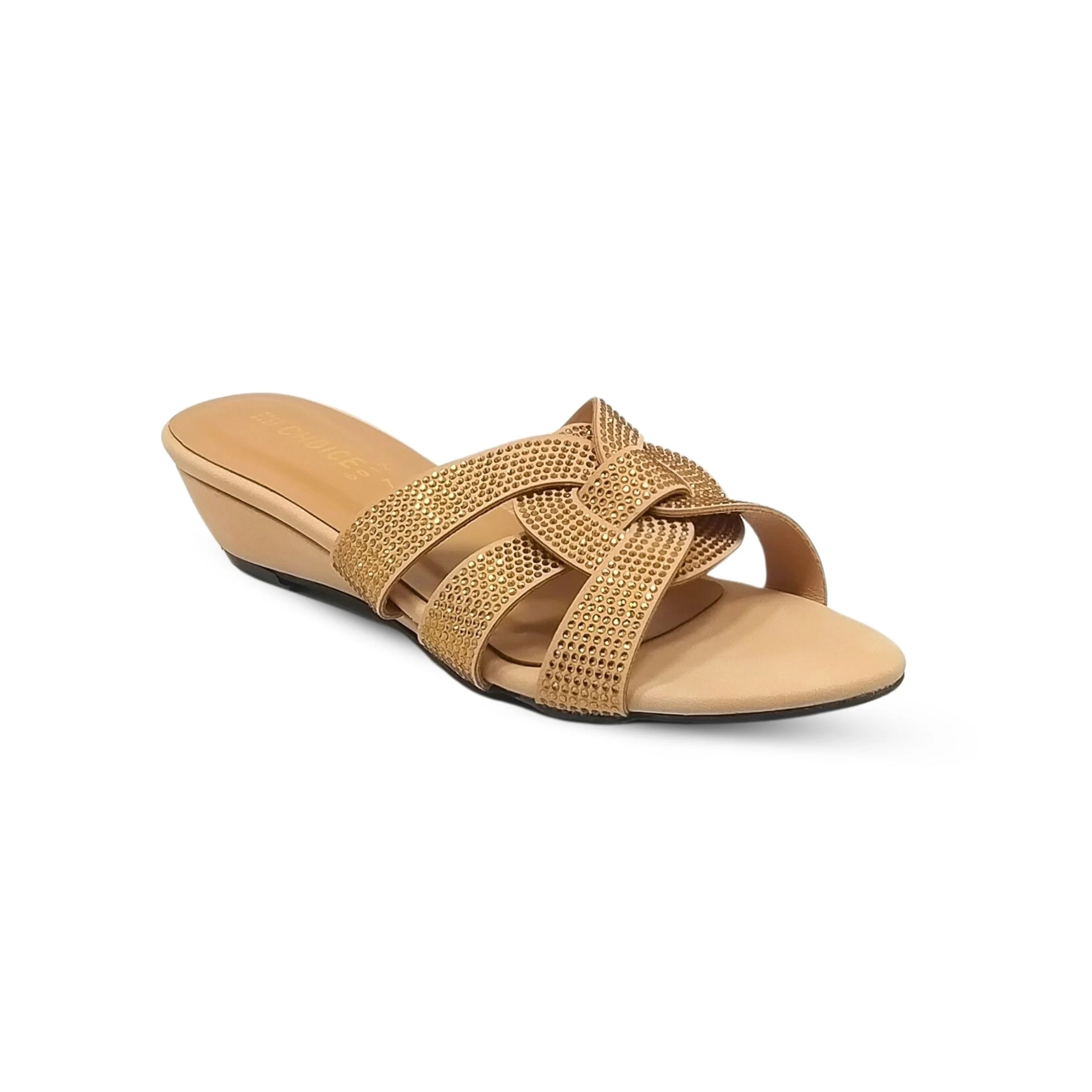 Ladies Fancy Wedge Slipper-13074