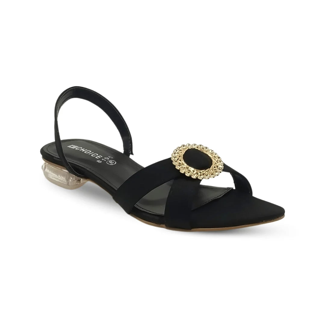Ladies Crystal Heel Stylish Sandal-19947
