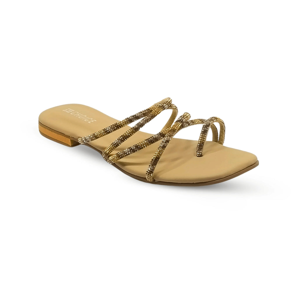 Ladies Fancy Flat Slipper-10163