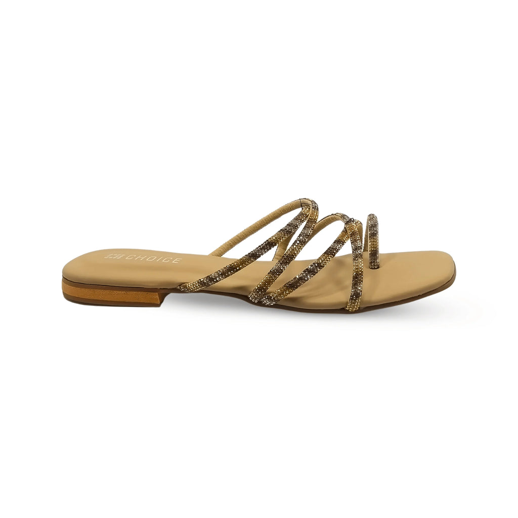 Ladies Fancy Flat Slipper-10163