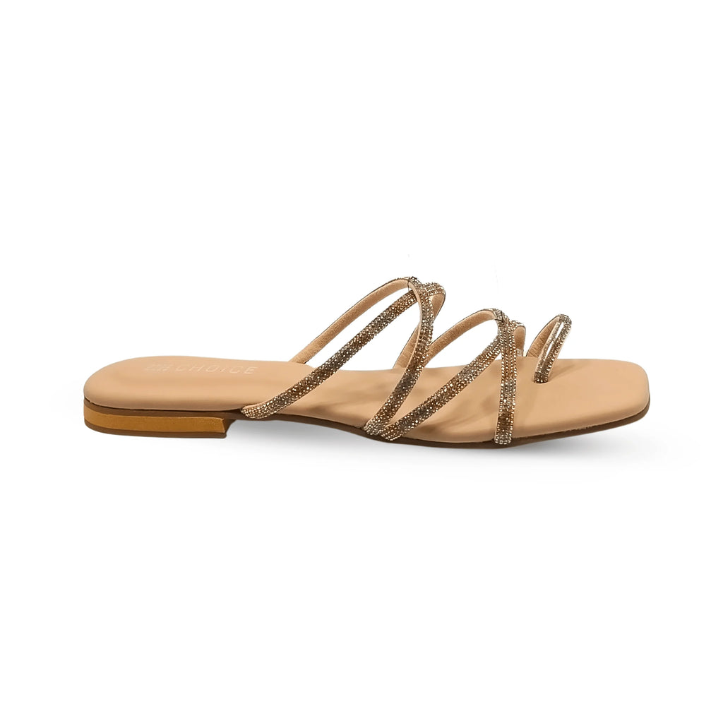 Ladies Fancy Flat Slipper-10163
