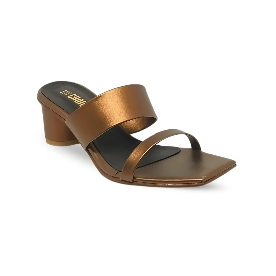 Ladies Block Heel Slipper-17529