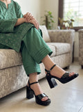 Casual & Fancy Sandal - Black | 44160