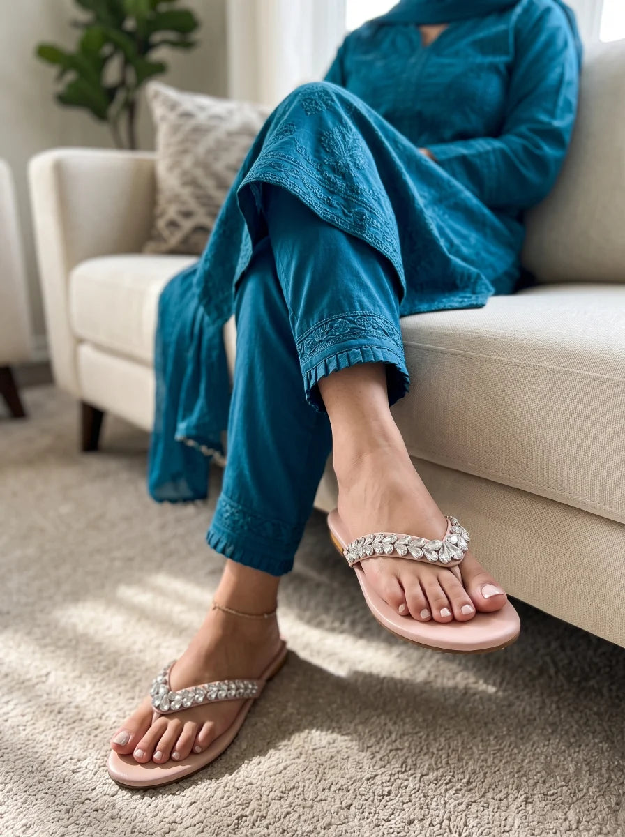 Casual & Fancy Chappal - Pink | 10182