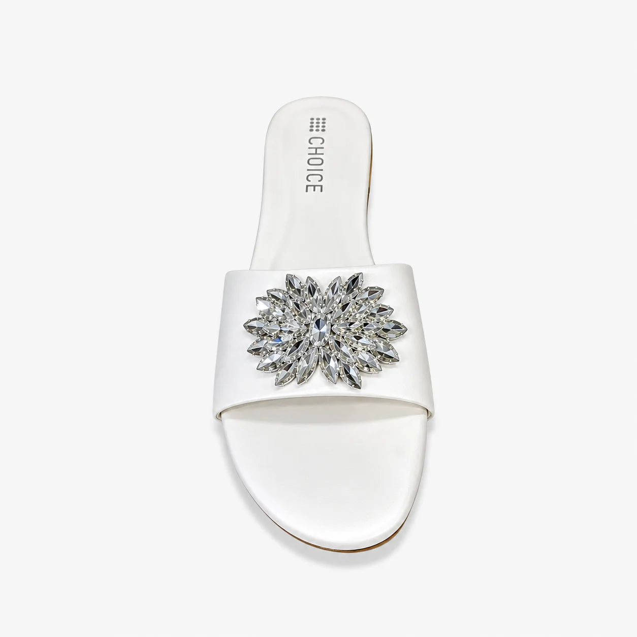 Flat Slipper - White | 12783