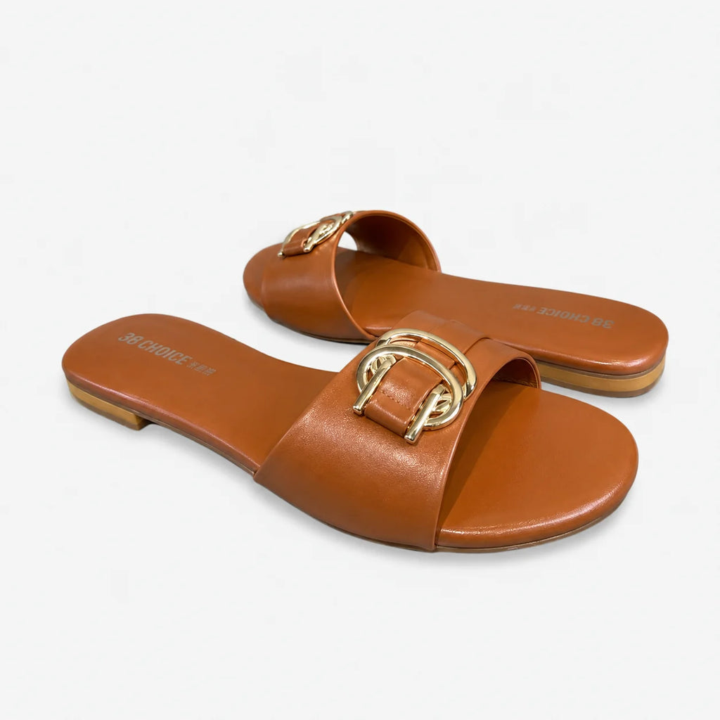 Flat Slipper - Mustard | 12810