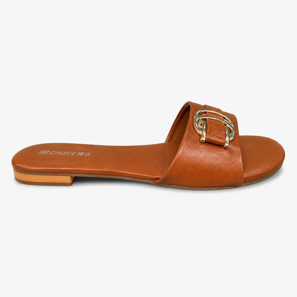 Flat Slipper - Mustard | 12810