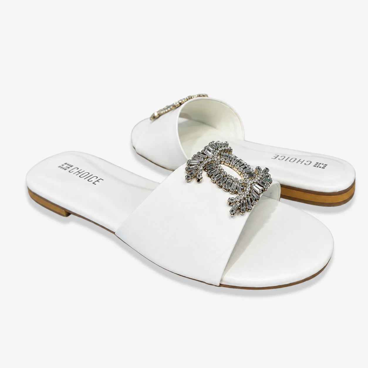 Flat Slipper - White | 12738