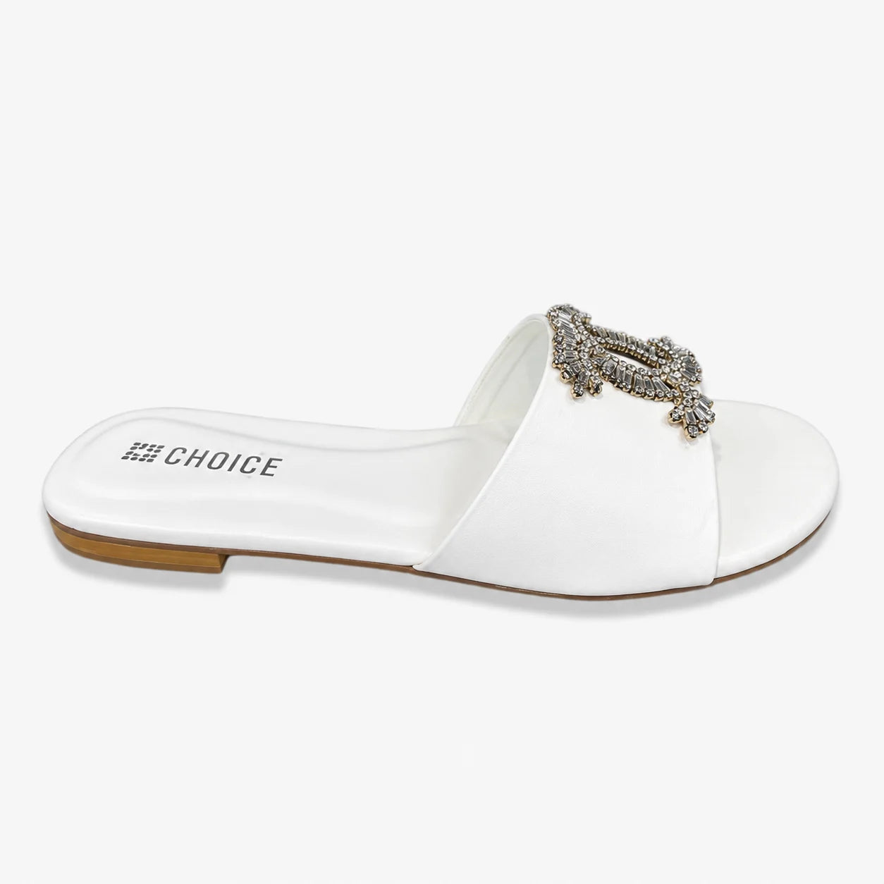 Flat Slipper - White | 12738