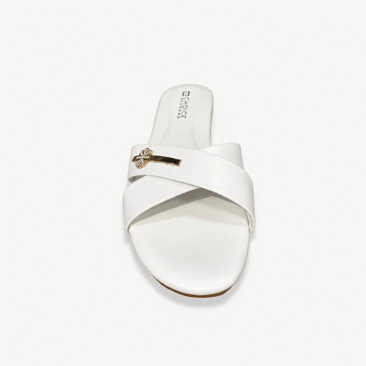 Flat Slipper - White | 12782