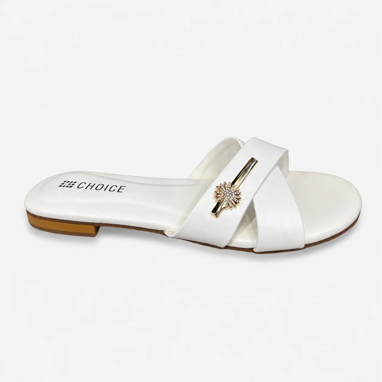 Flat Slipper - White | 12782