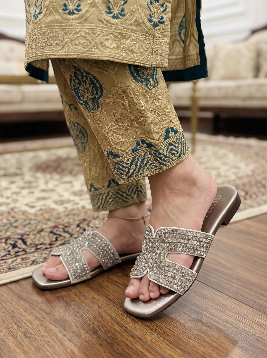 Flat Slipper - Gray | 12871