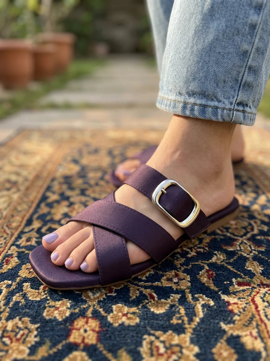 Flat Slipper - Purple | 12855