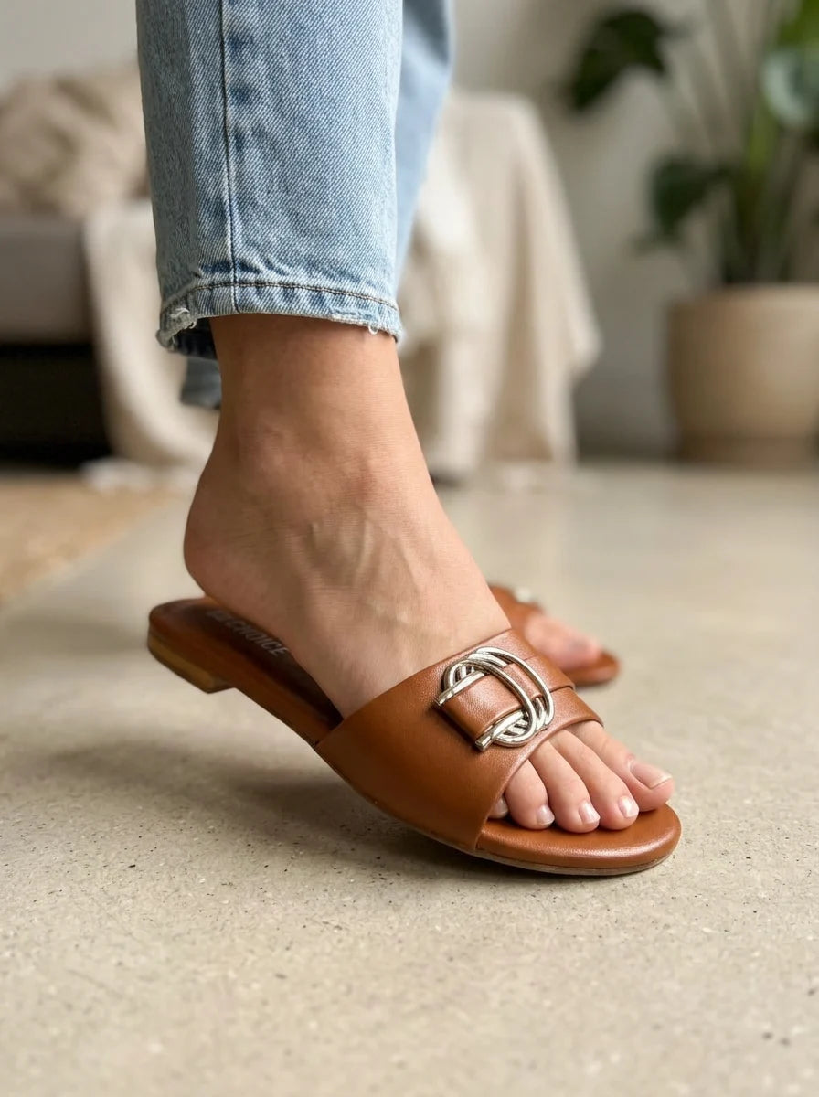 Flat Slipper - Mustard | 12810