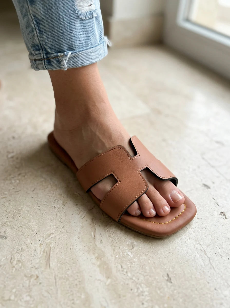 Flat Slipper - Mustard | 12819