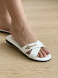 Flat Slipper - White | 12782