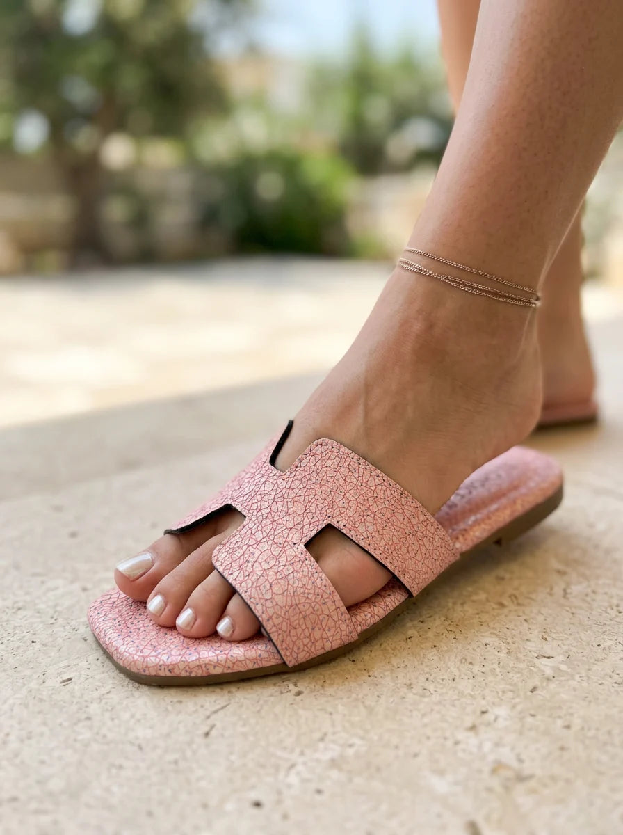 Flat Slipper – Peach | 12879