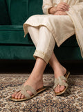 Flat Slipper - Golden | 12958