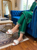 Flat Slipper - White | 12959