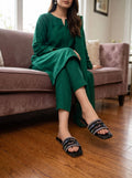 Flat Slipper - Black | 12960