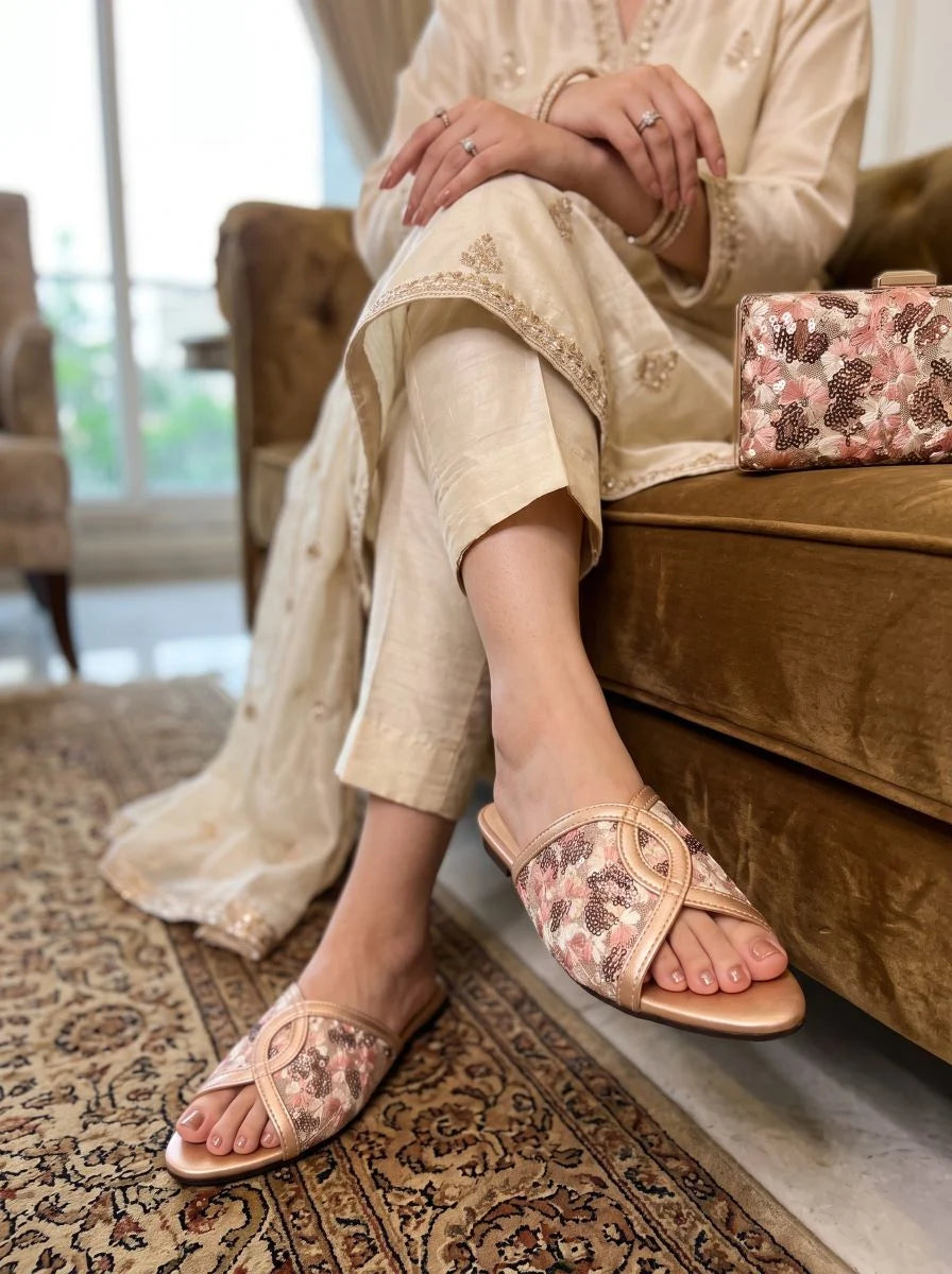Flat Slipper - Peach | 12962