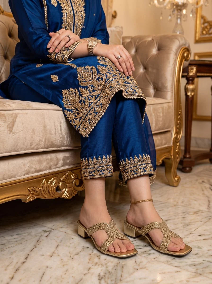 Fancy Slipper - Golden | 13087