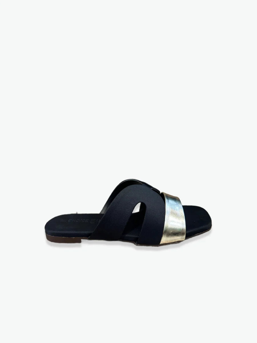 Flat Slipper – Black | 12947
