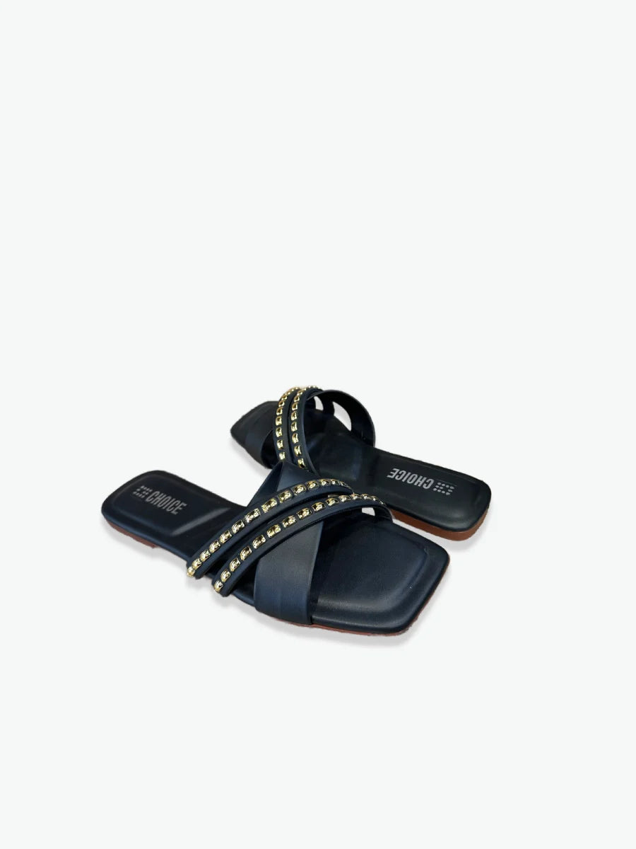 Flat Slipper – Black | 12922