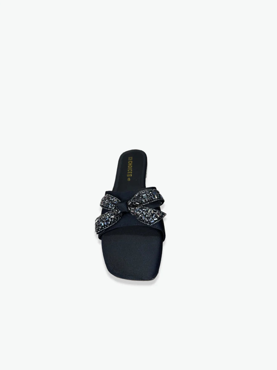 Flat Slipper – Black | 12946