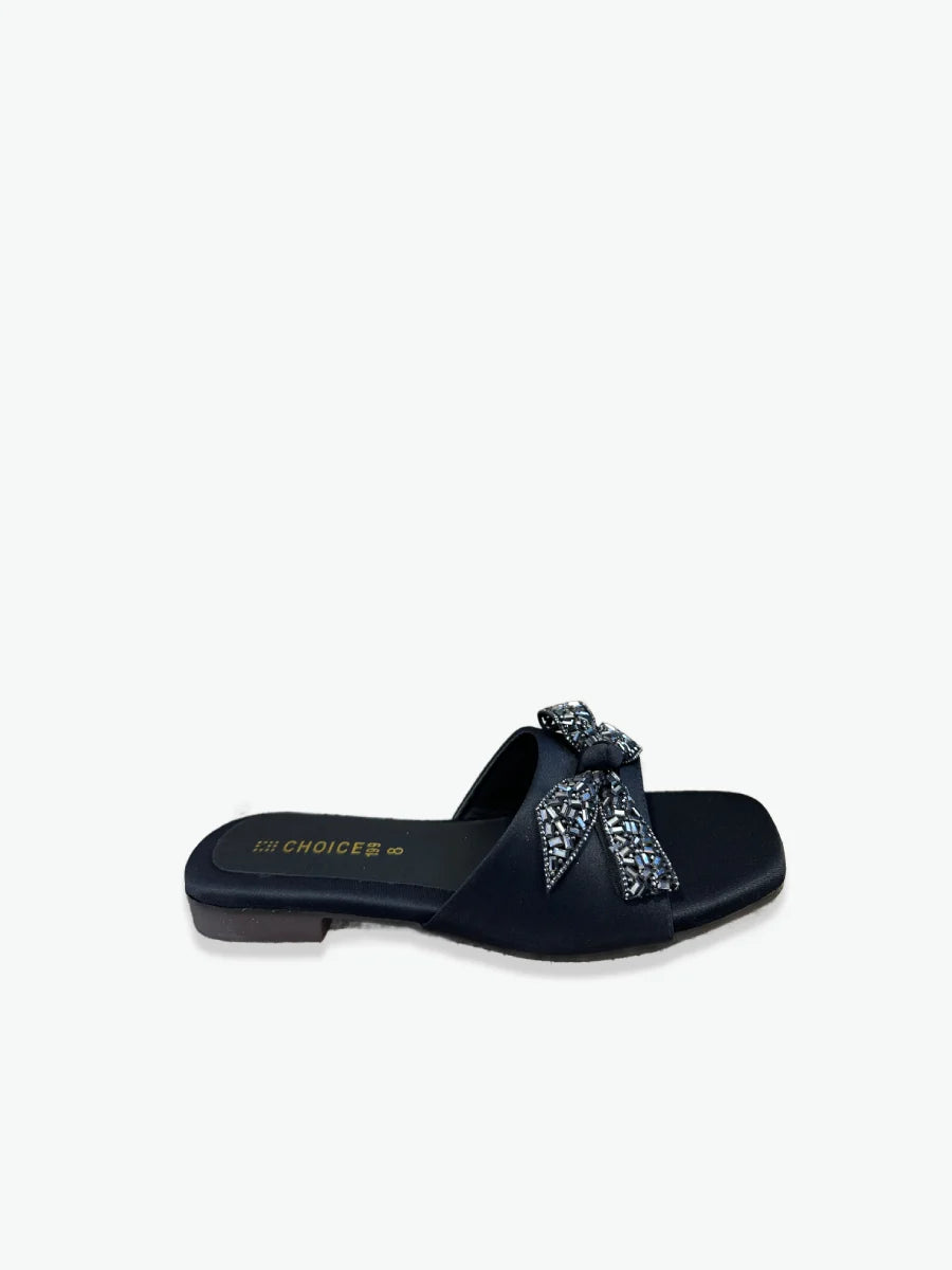 Flat Slipper – Black | 12946