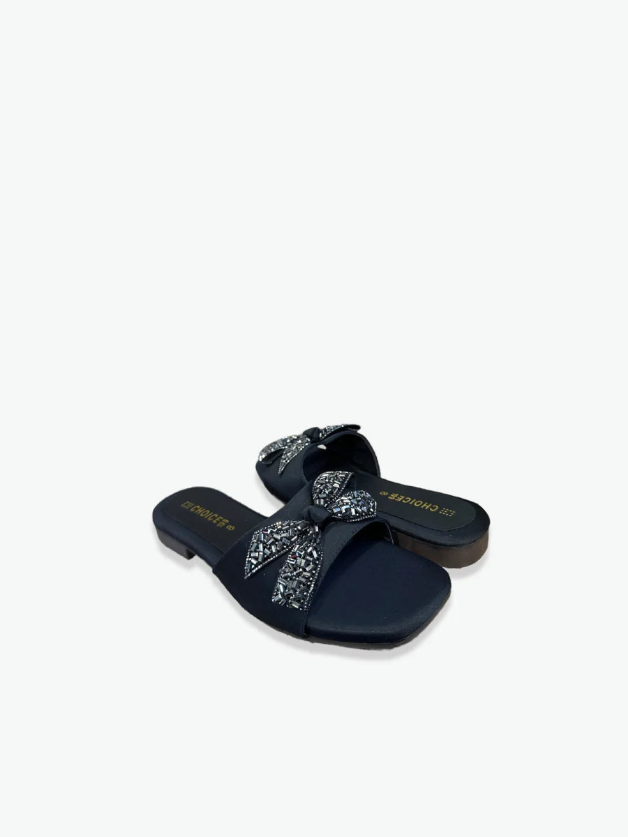Flat Slipper – Black | 12946