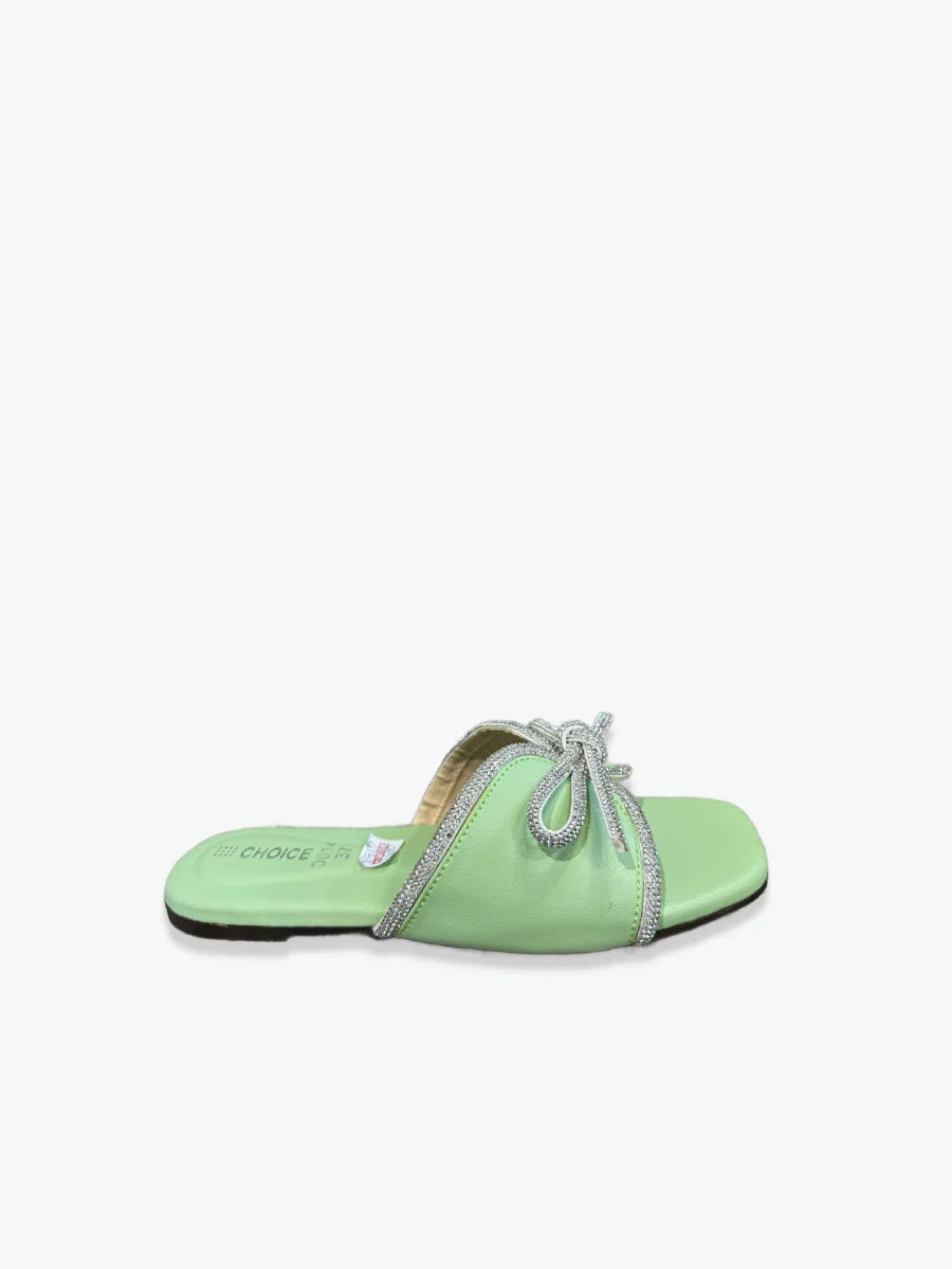 Flat Slipper – Green | 12917