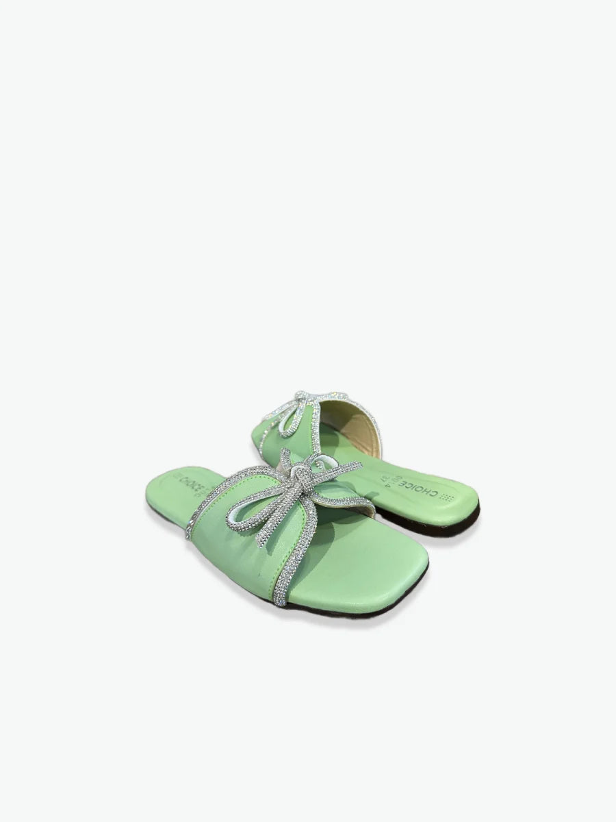 Flat Slipper – Green | 12917
