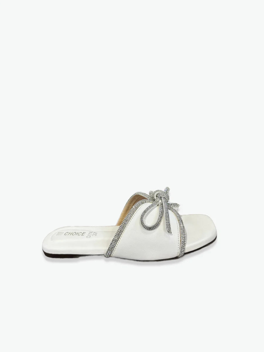 Flat Slipper – White | 12917