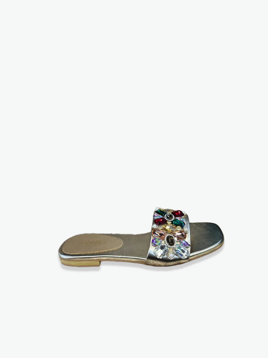 Flat Slipper – Golden | 12949