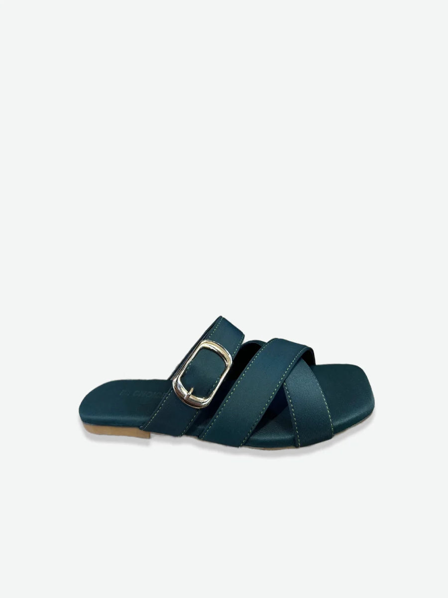 Flat Slipper - Green | 12855