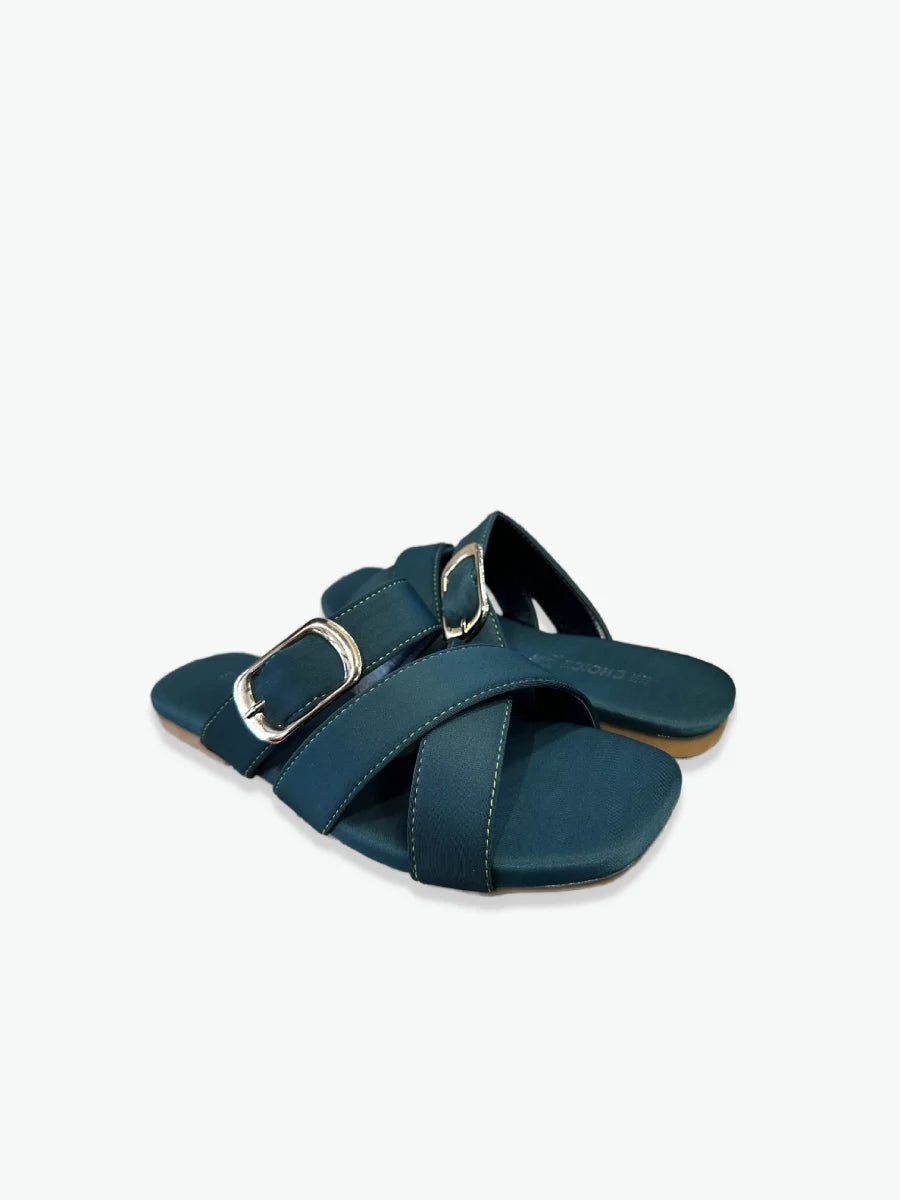 Flat Slipper - Green | 12855