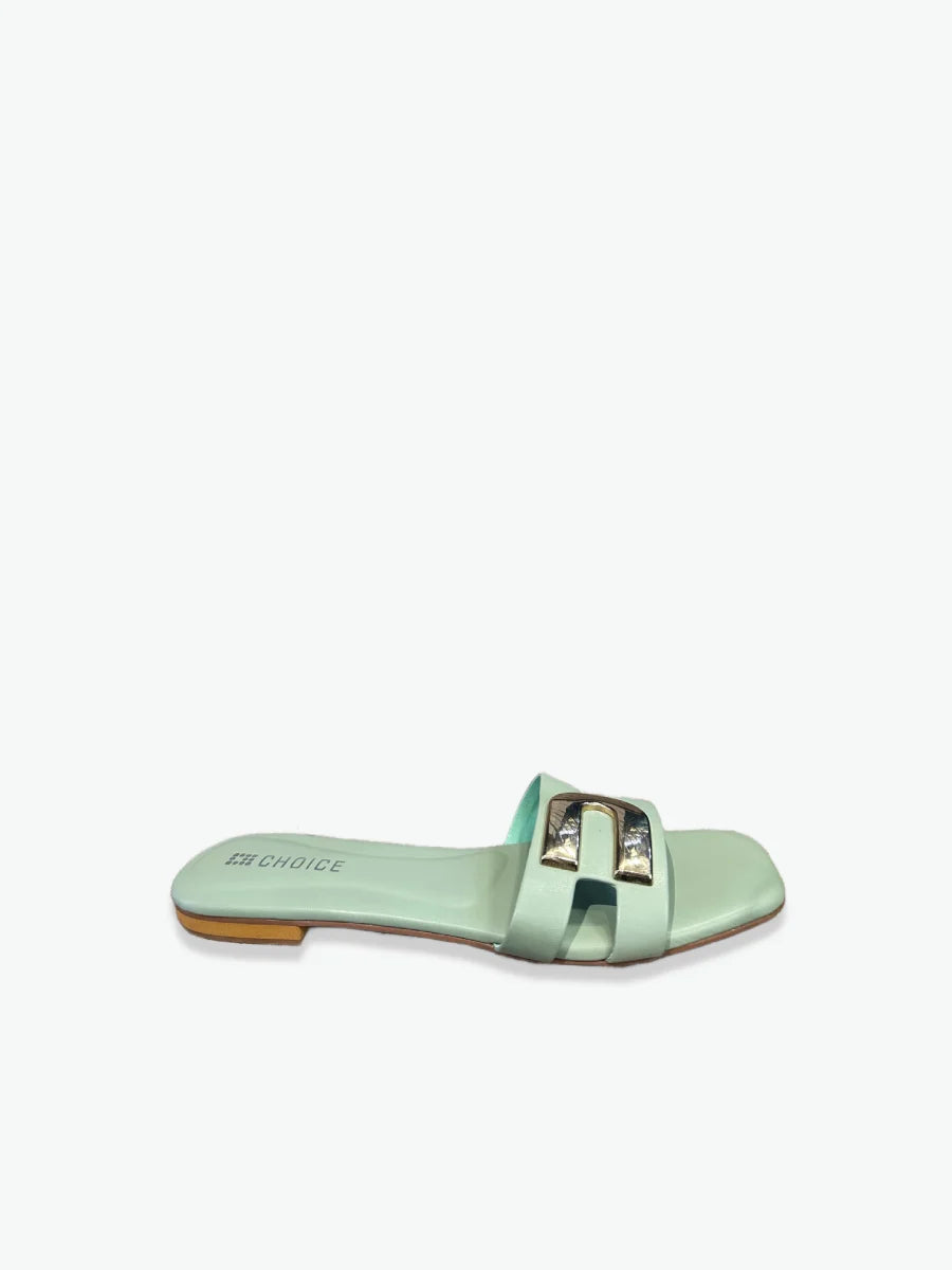 Flat Slipper - Green | 12780