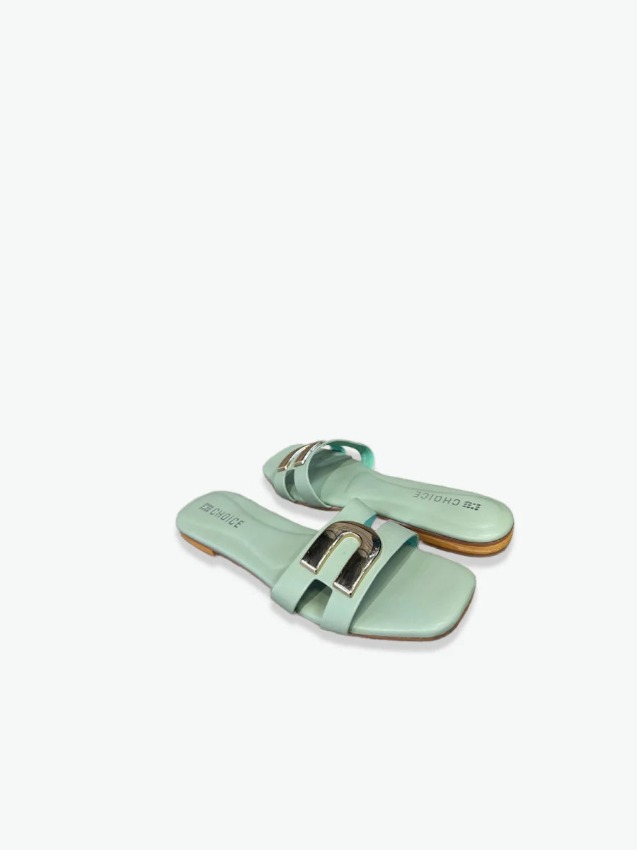 Flat Slipper - Green | 12780